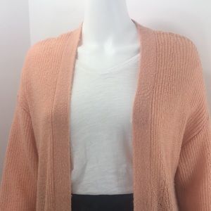 Gentle Fawn peach lightweight cardi sweater SML